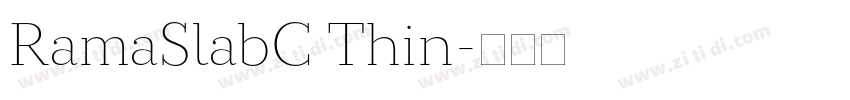 RamaSlabC Thin字体转换